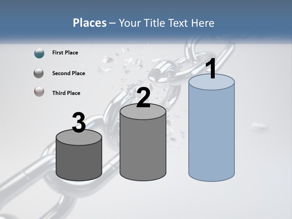 A Chain That Is Connected To A Piece Of Paper PowerPoint Template