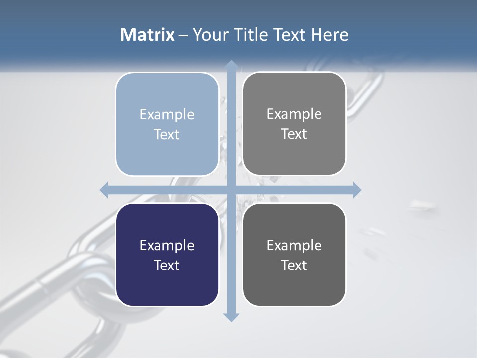A Chain That Is Connected To A Piece Of Paper PowerPoint Template