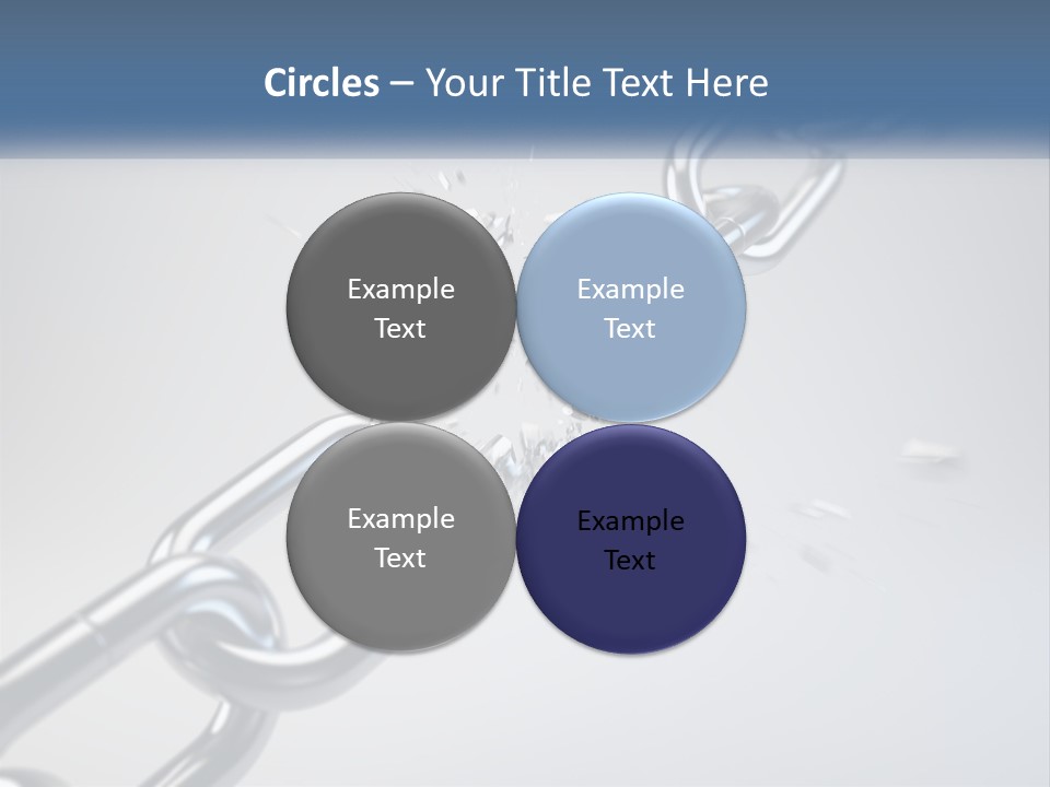 A Chain That Is Connected To A Piece Of Paper PowerPoint Template