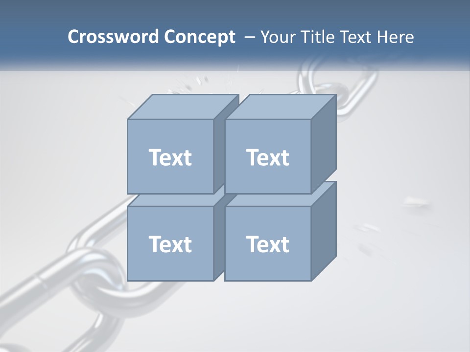 A Chain That Is Connected To A Piece Of Paper PowerPoint Template