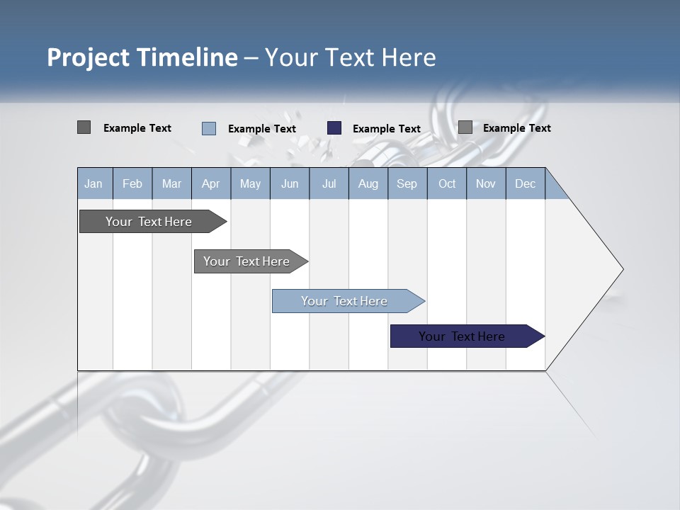 A Chain That Is Connected To A Piece Of Paper PowerPoint Template