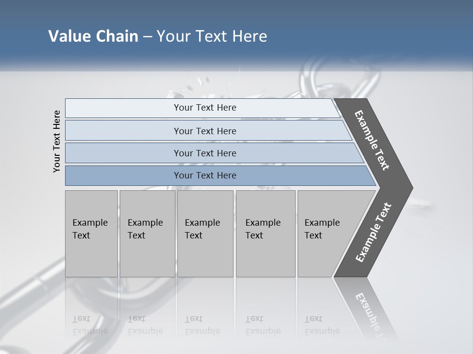 A Chain That Is Connected To A Piece Of Paper PowerPoint Template