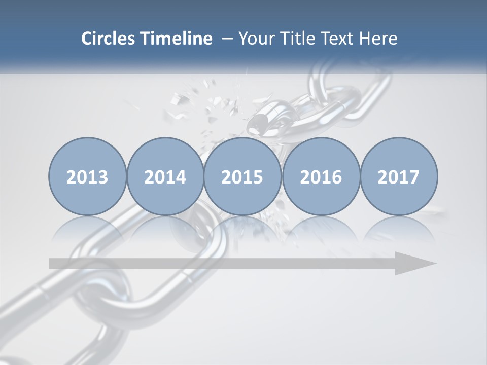 A Chain That Is Connected To A Piece Of Paper PowerPoint Template