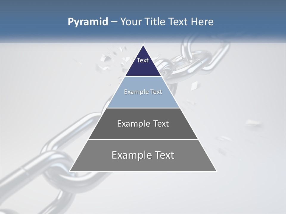 A Chain That Is Connected To A Piece Of Paper PowerPoint Template
