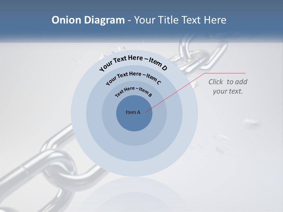 A Chain That Is Connected To A Piece Of Paper PowerPoint Template