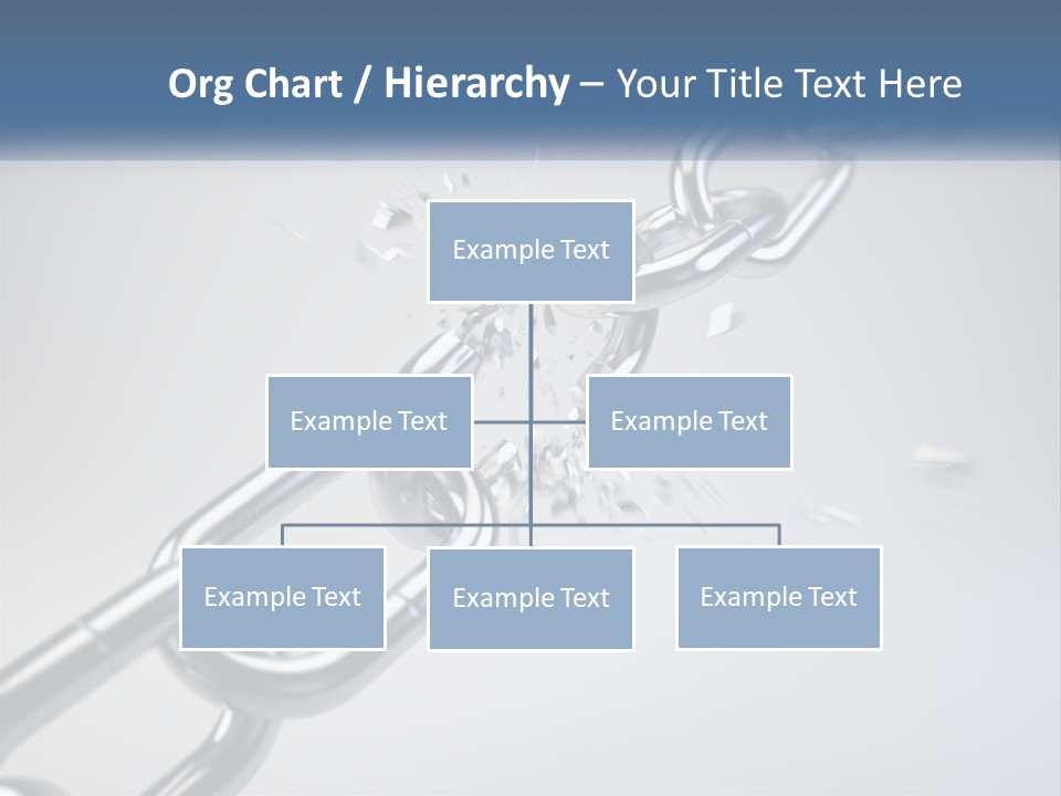 A Chain That Is Connected To A Piece Of Paper PowerPoint Template