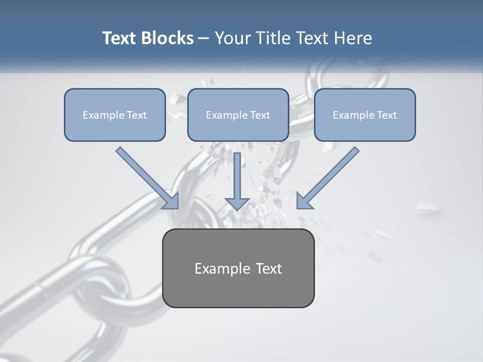 A Chain That Is Connected To A Piece Of Paper PowerPoint Template