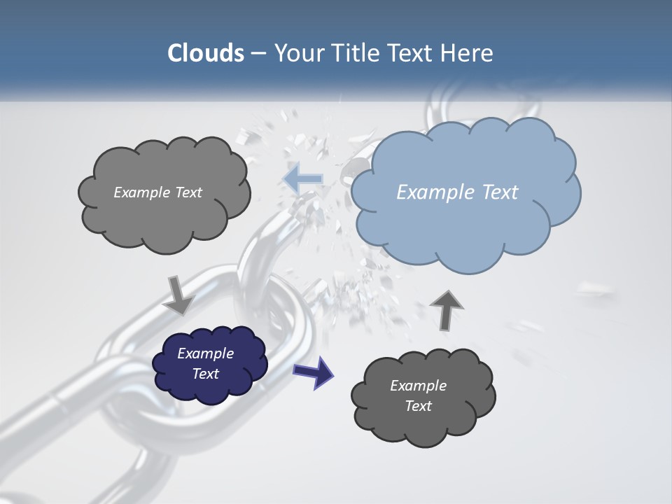 A Chain That Is Connected To A Piece Of Paper PowerPoint Template