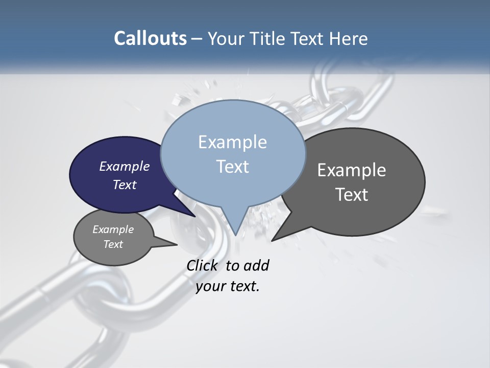 A Chain That Is Connected To A Piece Of Paper PowerPoint Template