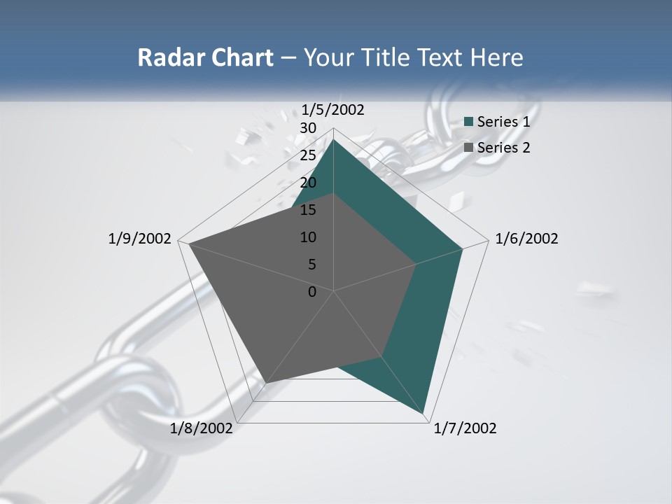 A Chain That Is Connected To A Piece Of Paper PowerPoint Template