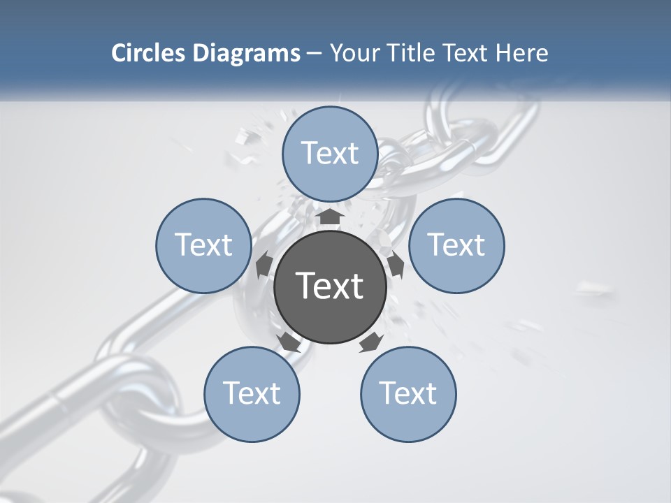A Chain That Is Connected To A Piece Of Paper PowerPoint Template