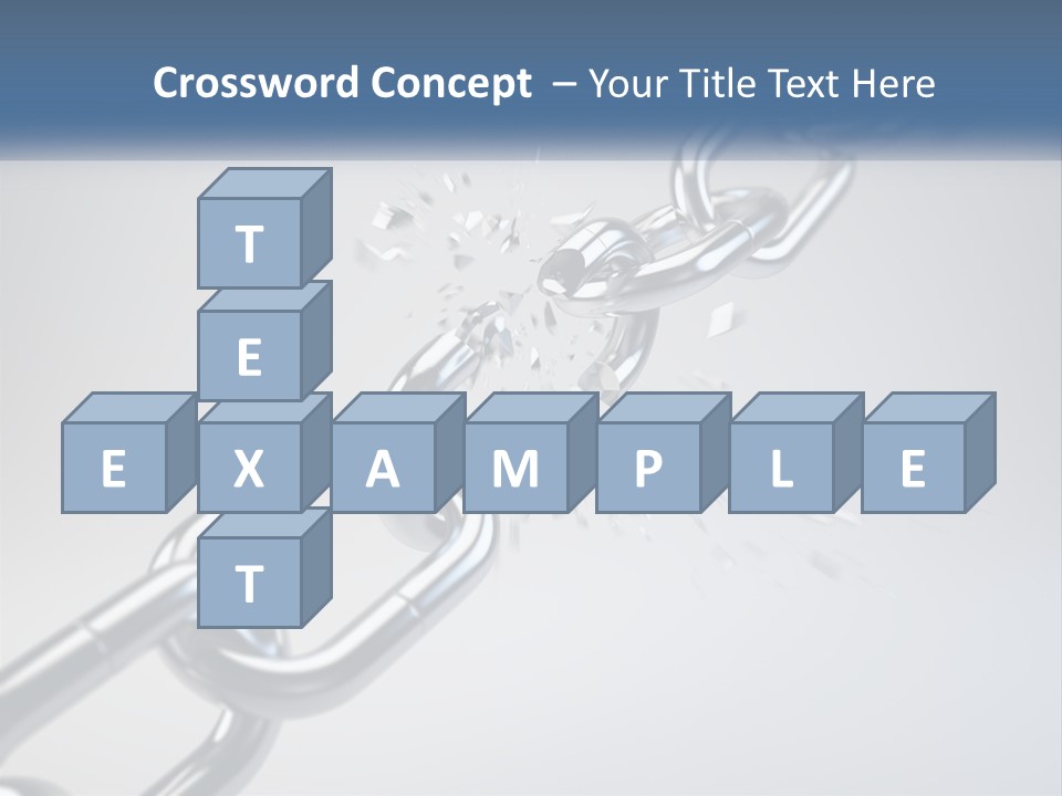 A Chain That Is Connected To A Piece Of Paper PowerPoint Template