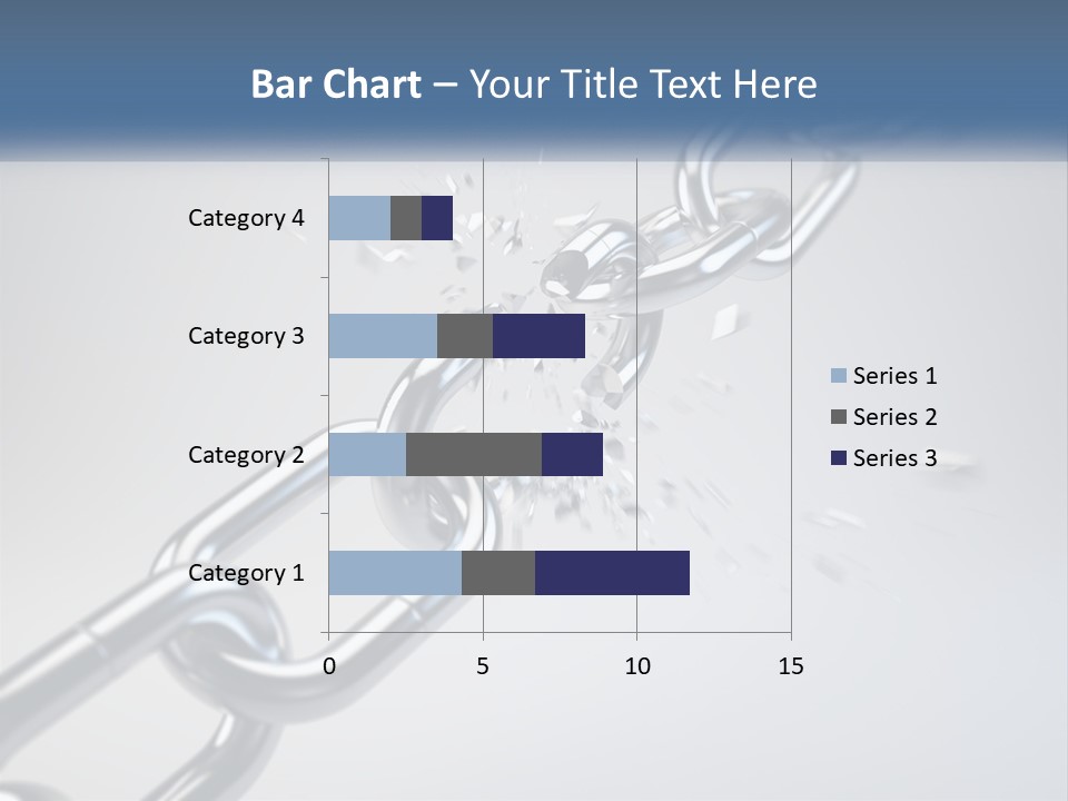 A Chain That Is Connected To A Piece Of Paper PowerPoint Template
