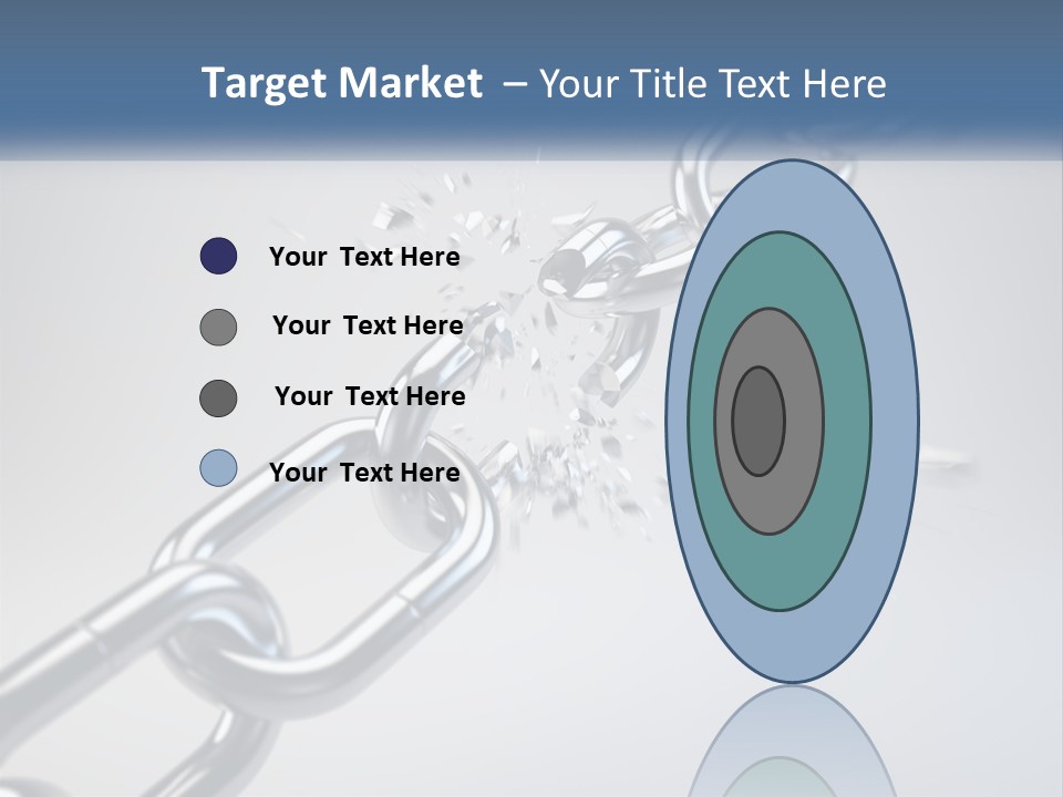 A Chain That Is Connected To A Piece Of Paper PowerPoint Template