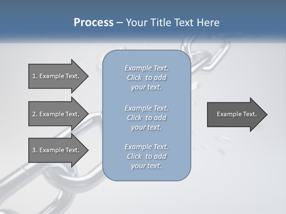 A Chain That Is Connected To A Piece Of Paper PowerPoint Template