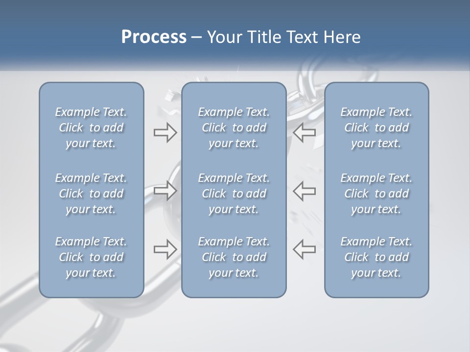 A Chain That Is Connected To A Piece Of Paper PowerPoint Template