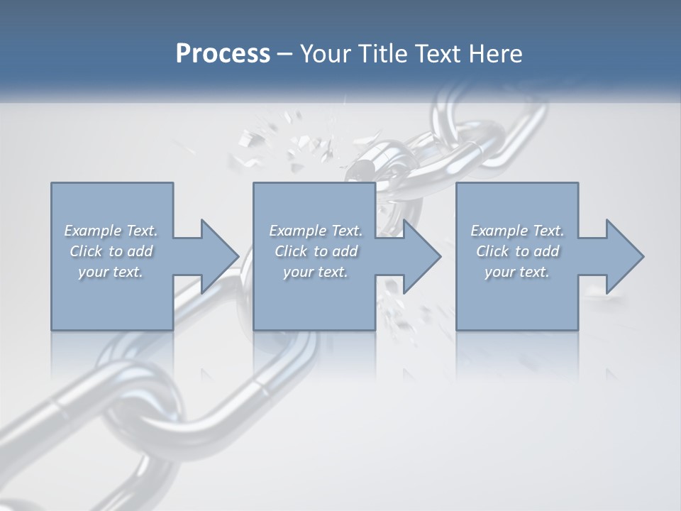 A Chain That Is Connected To A Piece Of Paper PowerPoint Template