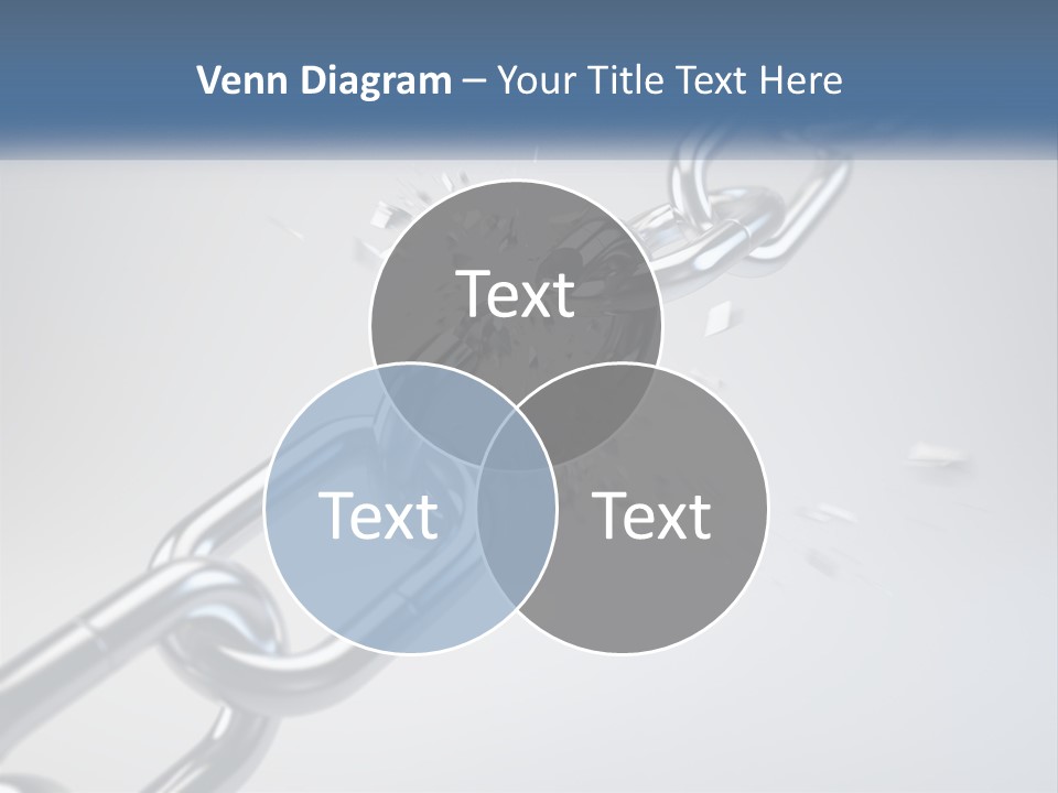 A Chain That Is Connected To A Piece Of Paper PowerPoint Template