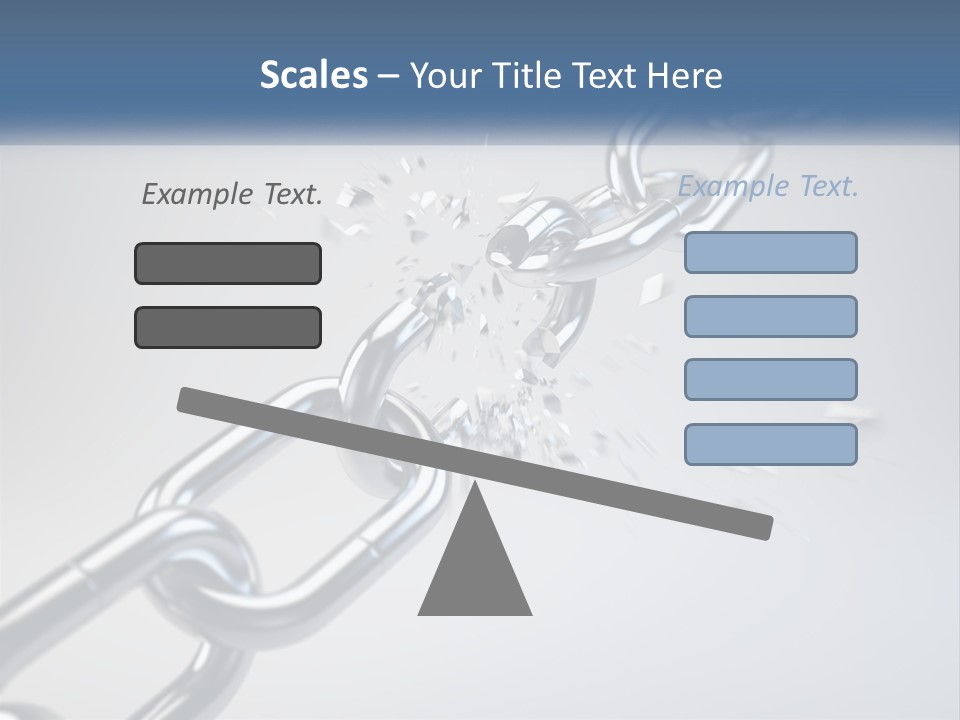 A Chain That Is Connected To A Piece Of Paper PowerPoint Template