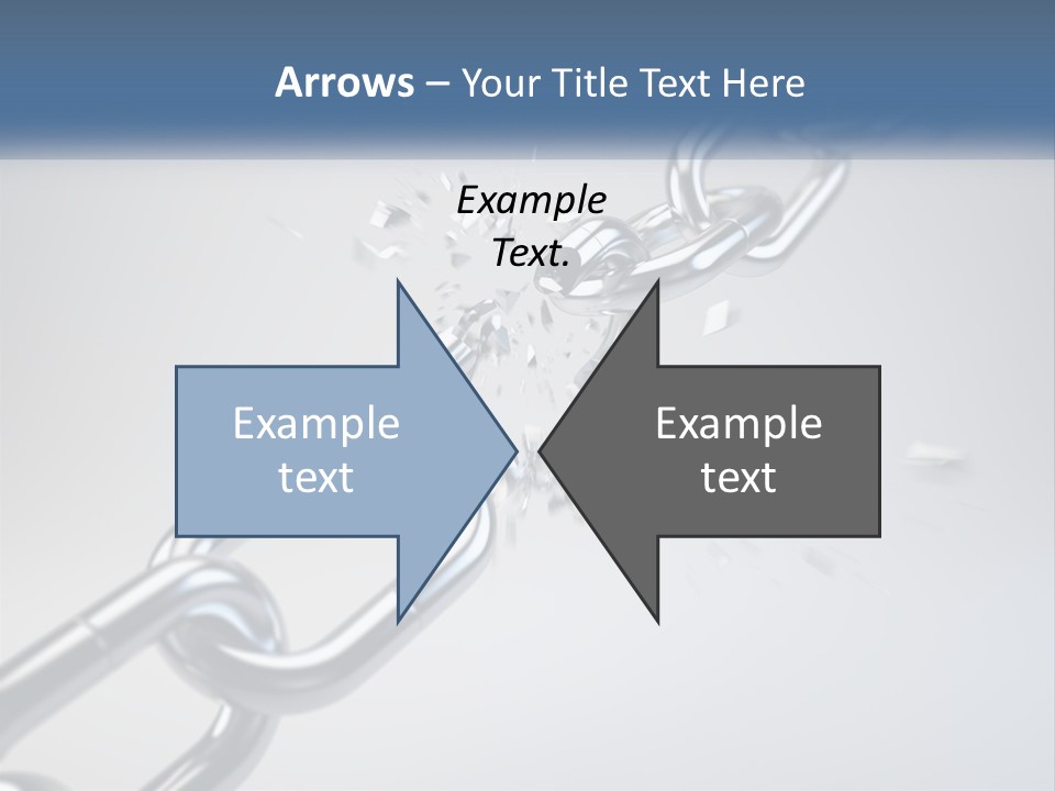 A Chain That Is Connected To A Piece Of Paper PowerPoint Template