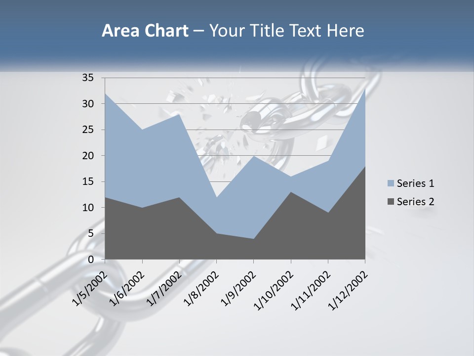 A Chain That Is Connected To A Piece Of Paper PowerPoint Template