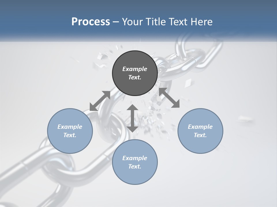 A Chain That Is Connected To A Piece Of Paper PowerPoint Template