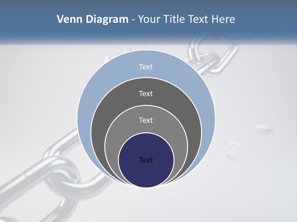 A Chain That Is Connected To A Piece Of Paper PowerPoint Template