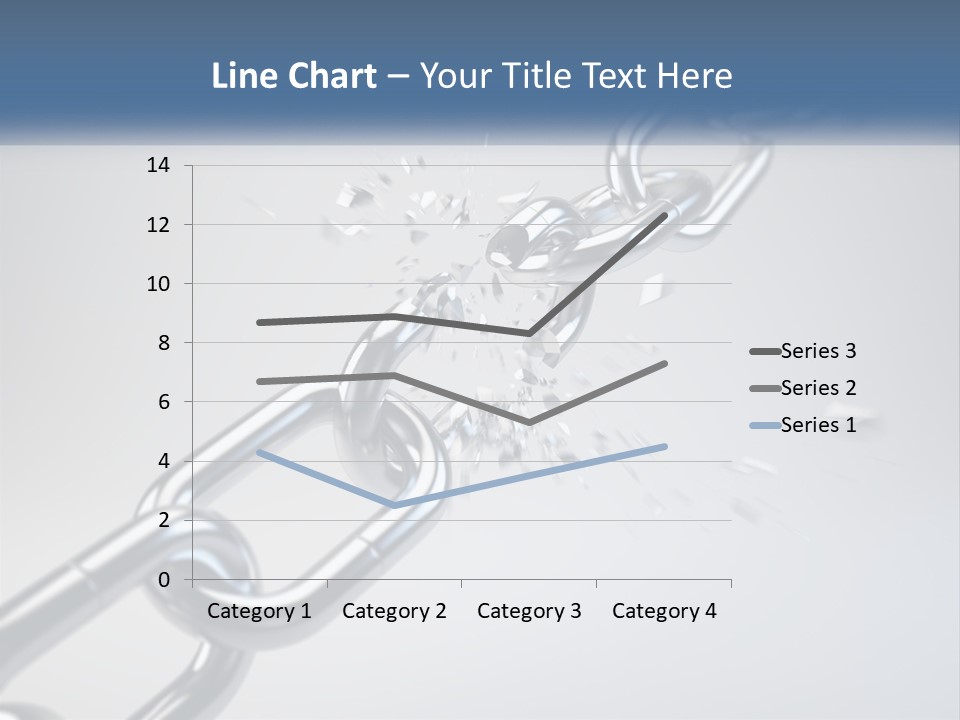 A Chain That Is Connected To A Piece Of Paper PowerPoint Template