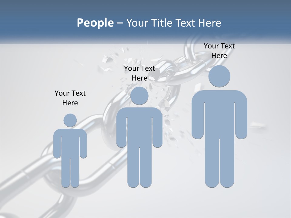 A Chain That Is Connected To A Piece Of Paper PowerPoint Template