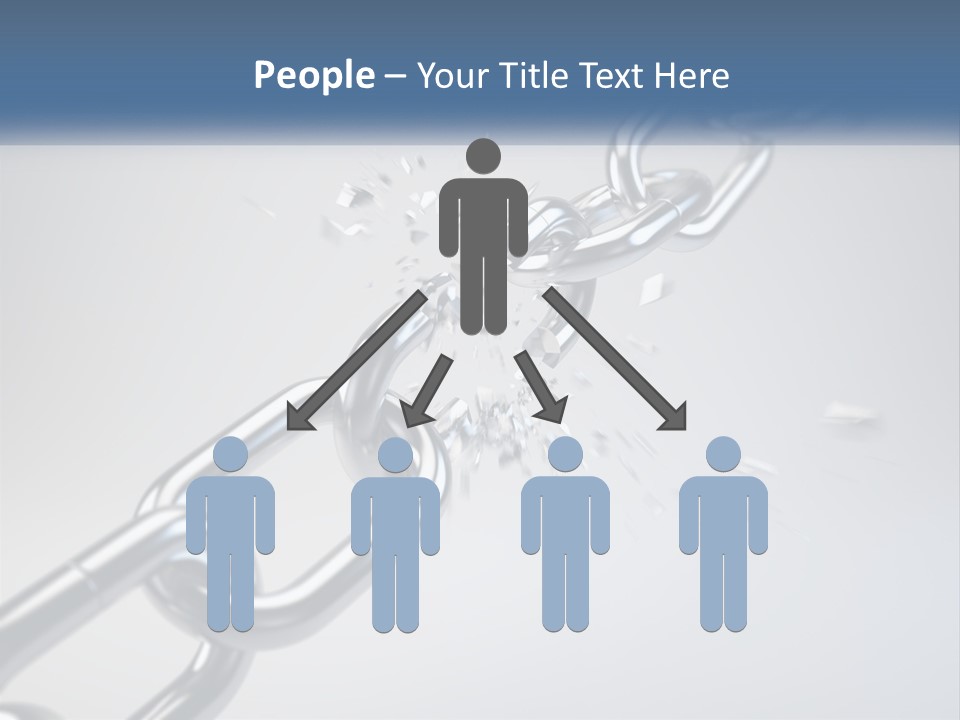 A Chain That Is Connected To A Piece Of Paper PowerPoint Template