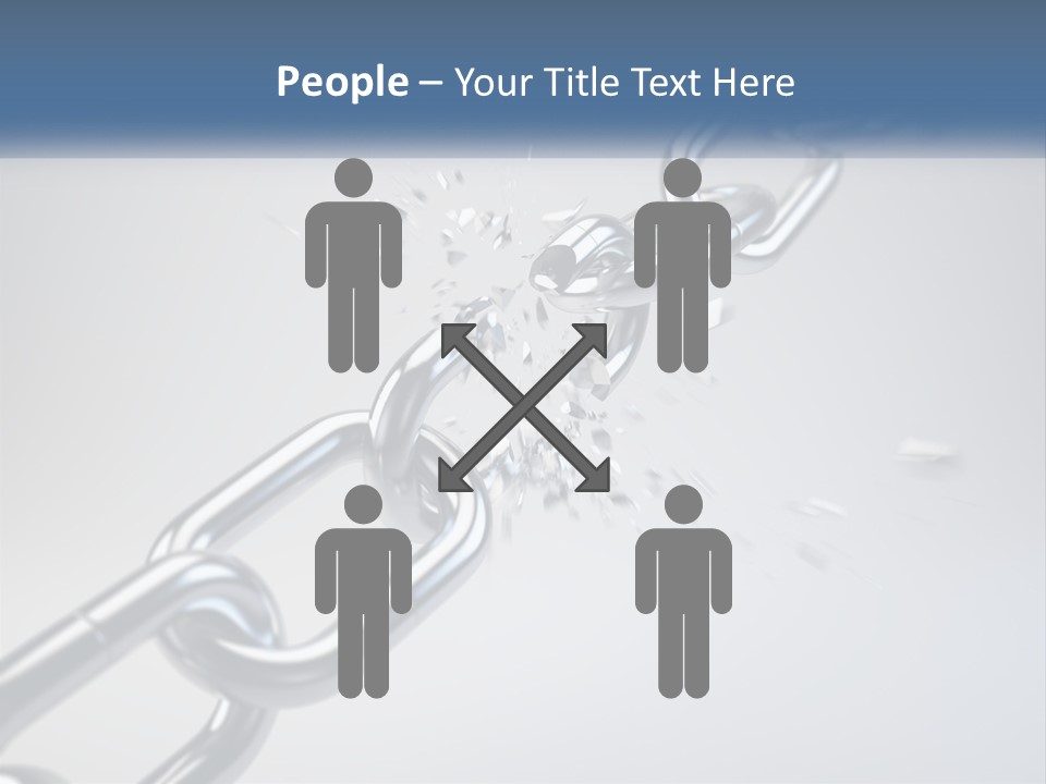 A Chain That Is Connected To A Piece Of Paper PowerPoint Template