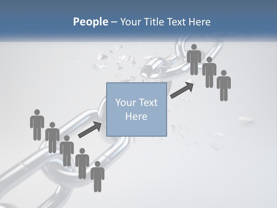 A Chain That Is Connected To A Piece Of Paper PowerPoint Template