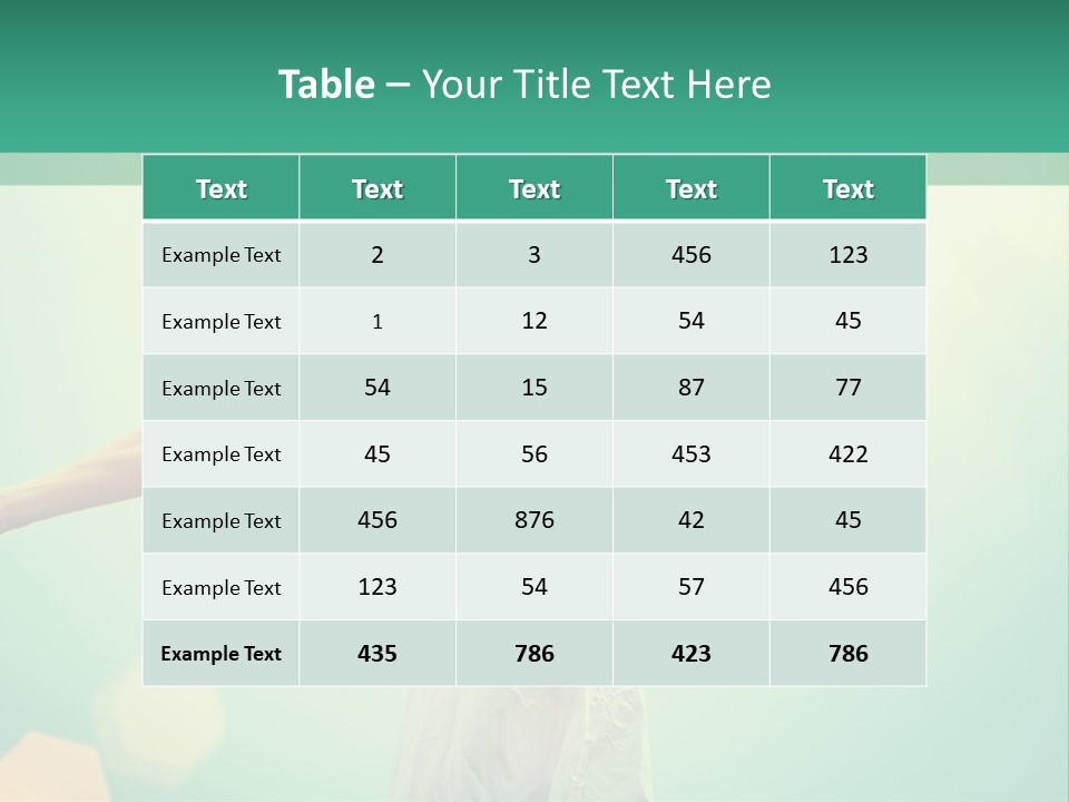 A Woman In A White Dress Is Holding Her Arms Out In The Air PowerPoint Template