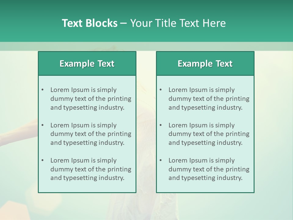 A Woman In A White Dress Is Holding Her Arms Out In The Air PowerPoint Template