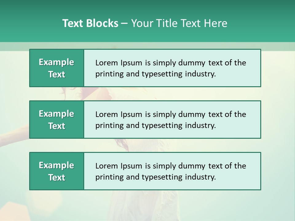 A Woman In A White Dress Is Holding Her Arms Out In The Air PowerPoint Template