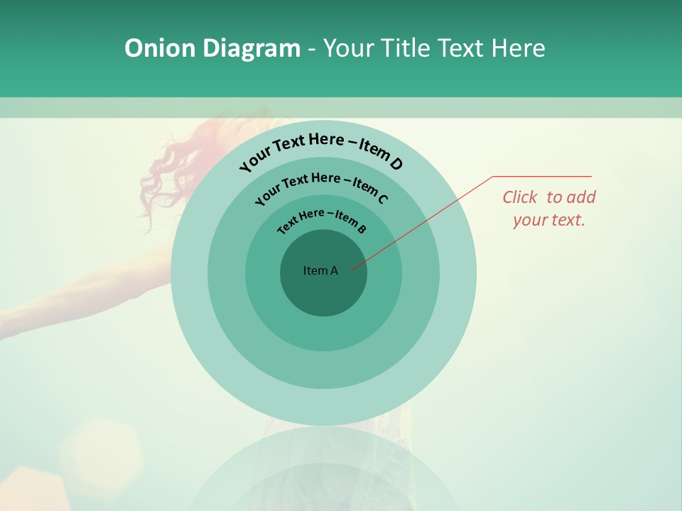 A Woman In A White Dress Is Holding Her Arms Out In The Air PowerPoint Template