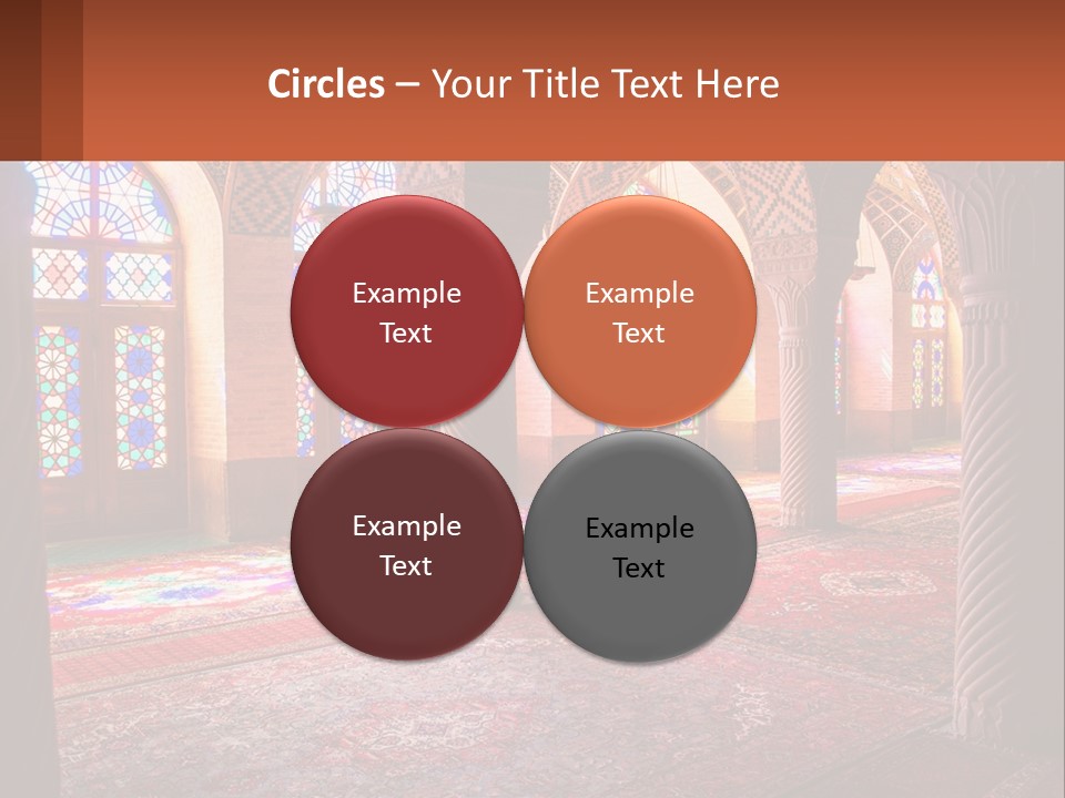 A Large Room Filled With Lots Of Windows PowerPoint Template