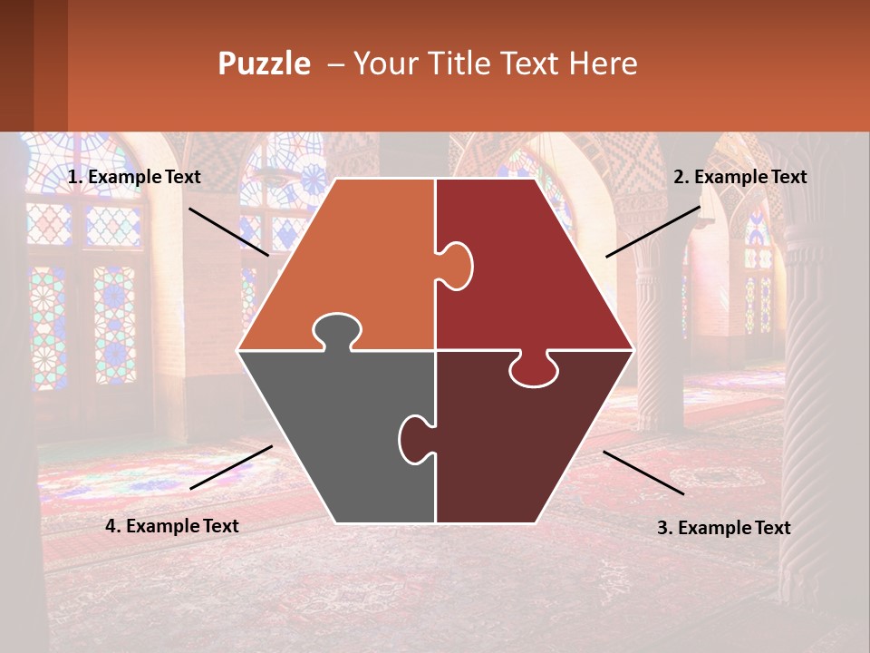 A Large Room Filled With Lots Of Windows PowerPoint Template