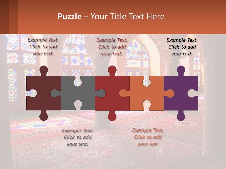 A Large Room Filled With Lots Of Windows PowerPoint Template