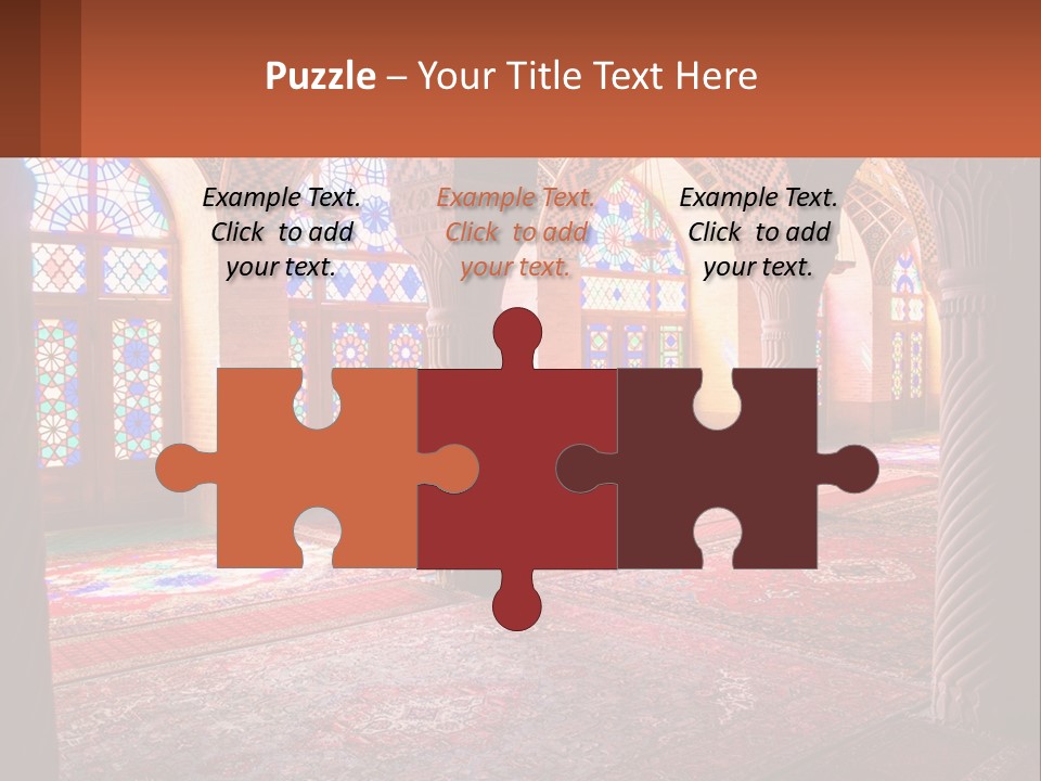 A Large Room Filled With Lots Of Windows PowerPoint Template