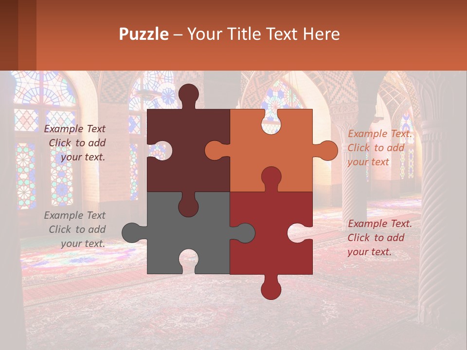 A Large Room Filled With Lots Of Windows PowerPoint Template