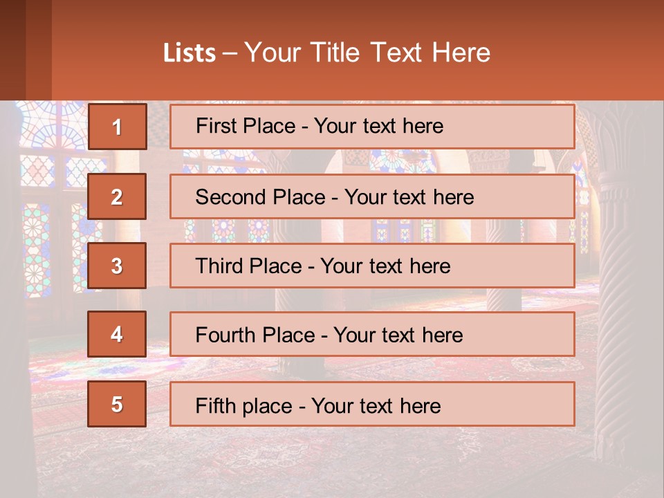 A Large Room Filled With Lots Of Windows PowerPoint Template
