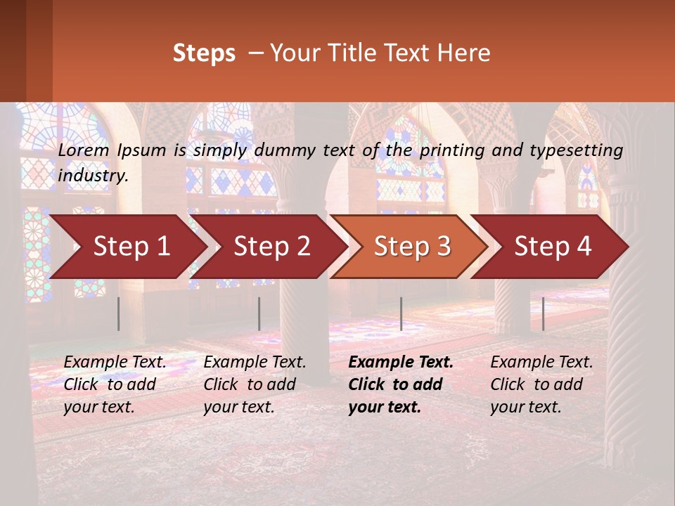 A Large Room Filled With Lots Of Windows PowerPoint Template