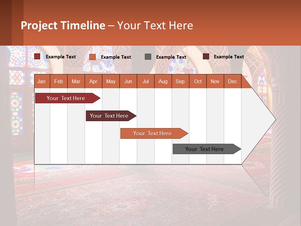 A Large Room Filled With Lots Of Windows PowerPoint Template
