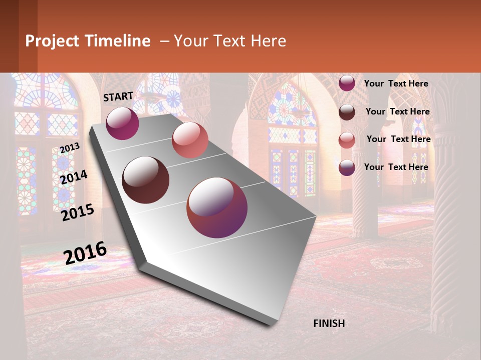 A Large Room Filled With Lots Of Windows PowerPoint Template