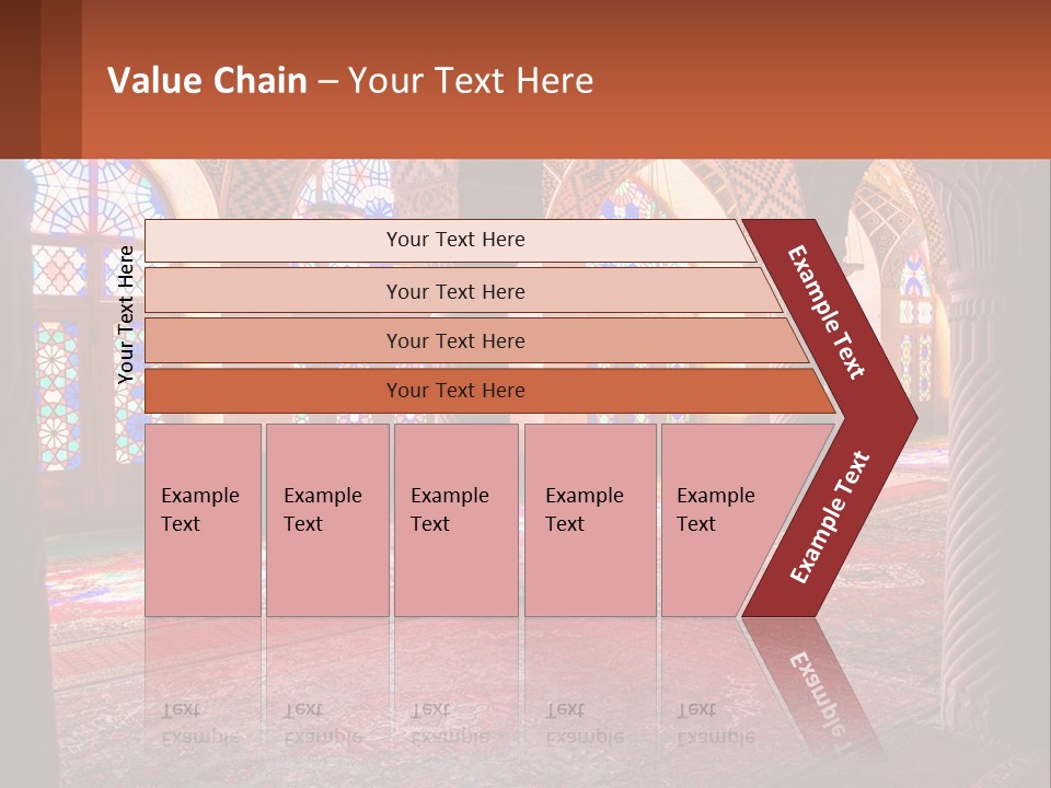 A Large Room Filled With Lots Of Windows PowerPoint Template