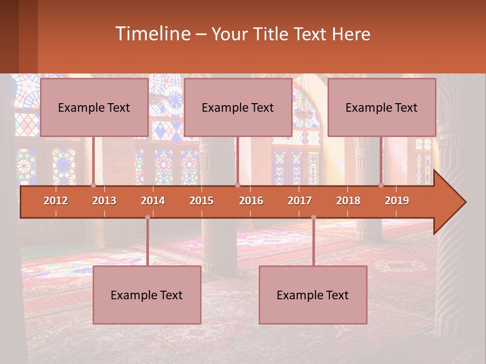 A Large Room Filled With Lots Of Windows PowerPoint Template