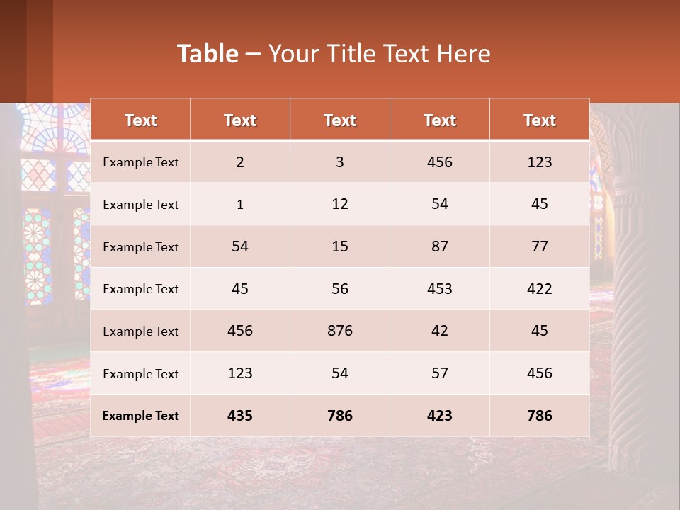 A Large Room Filled With Lots Of Windows PowerPoint Template