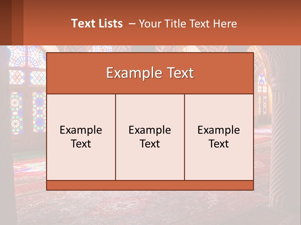 A Large Room Filled With Lots Of Windows PowerPoint Template