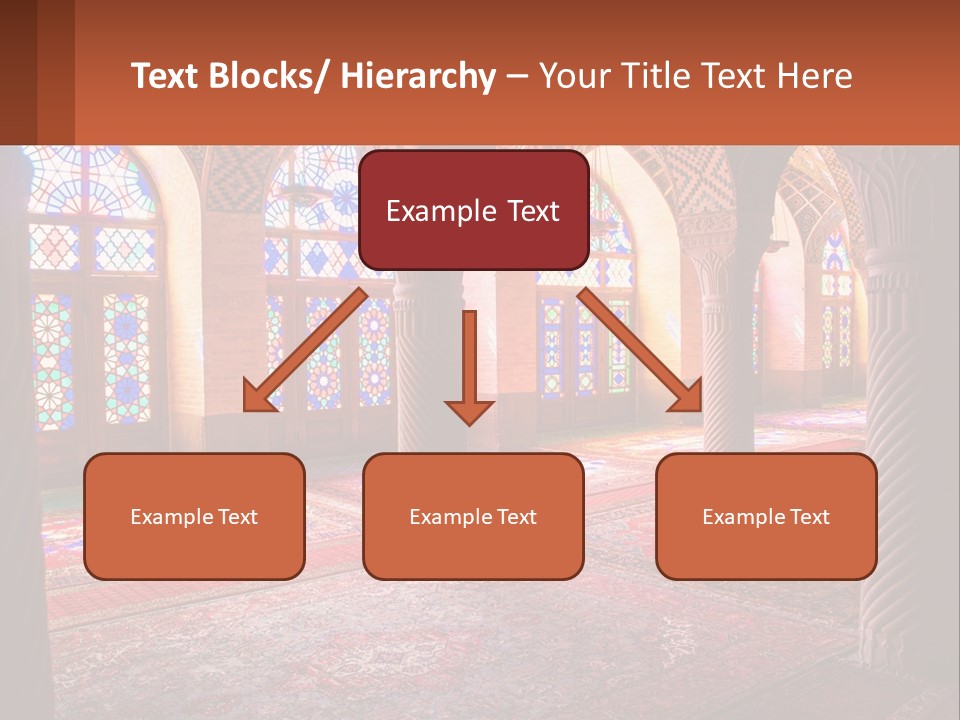 A Large Room Filled With Lots Of Windows PowerPoint Template